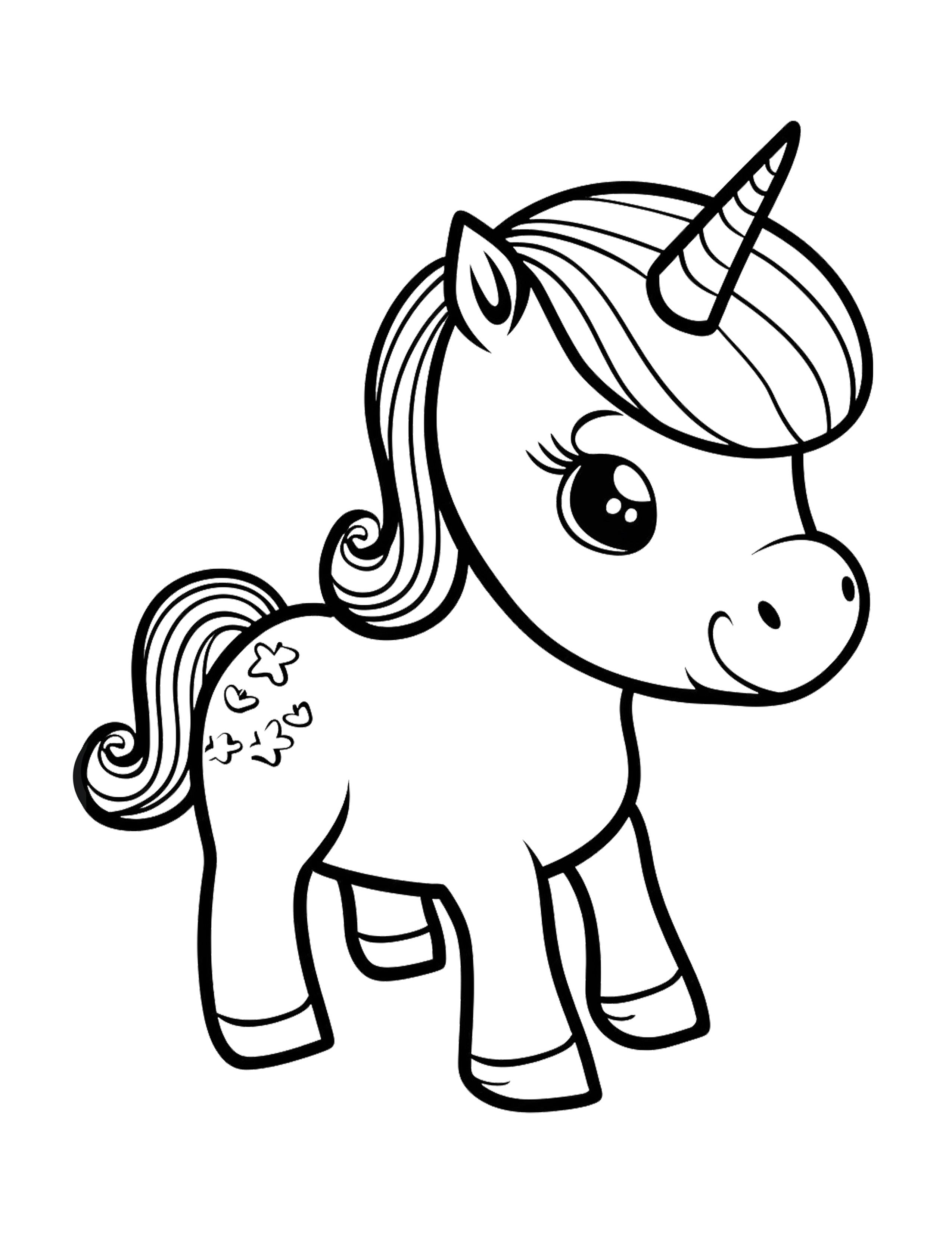 Free Unicorn Coloring Pages